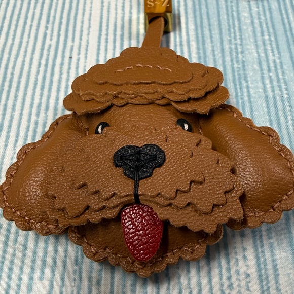 Sticky Zoo Poodle Charm Brown with Leather Strap